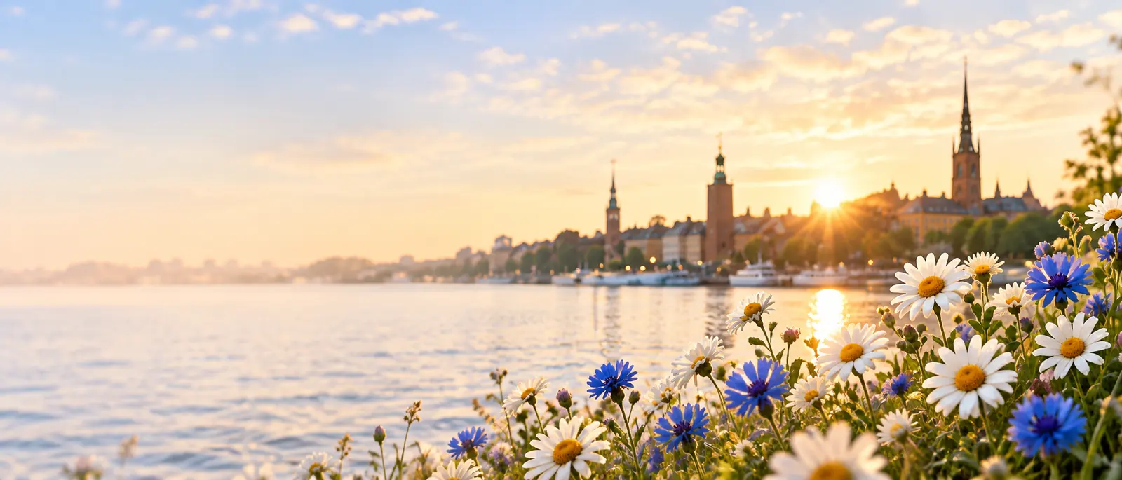 Teman: särskilda namnsdagar i Sverige – Sommarblommor vid vattnet i Stockholm